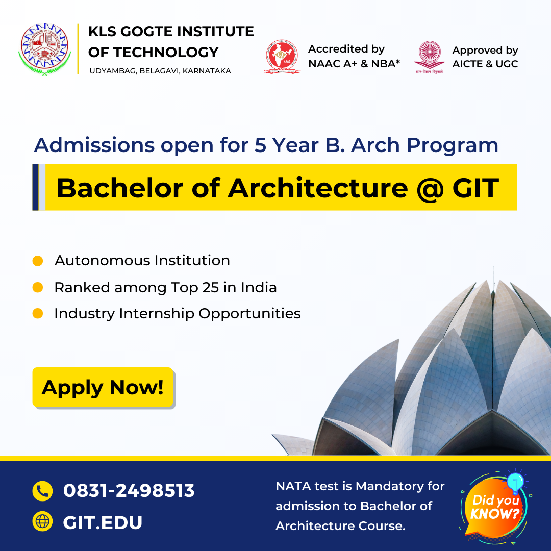 Bachelor Of Architecture @ GIT