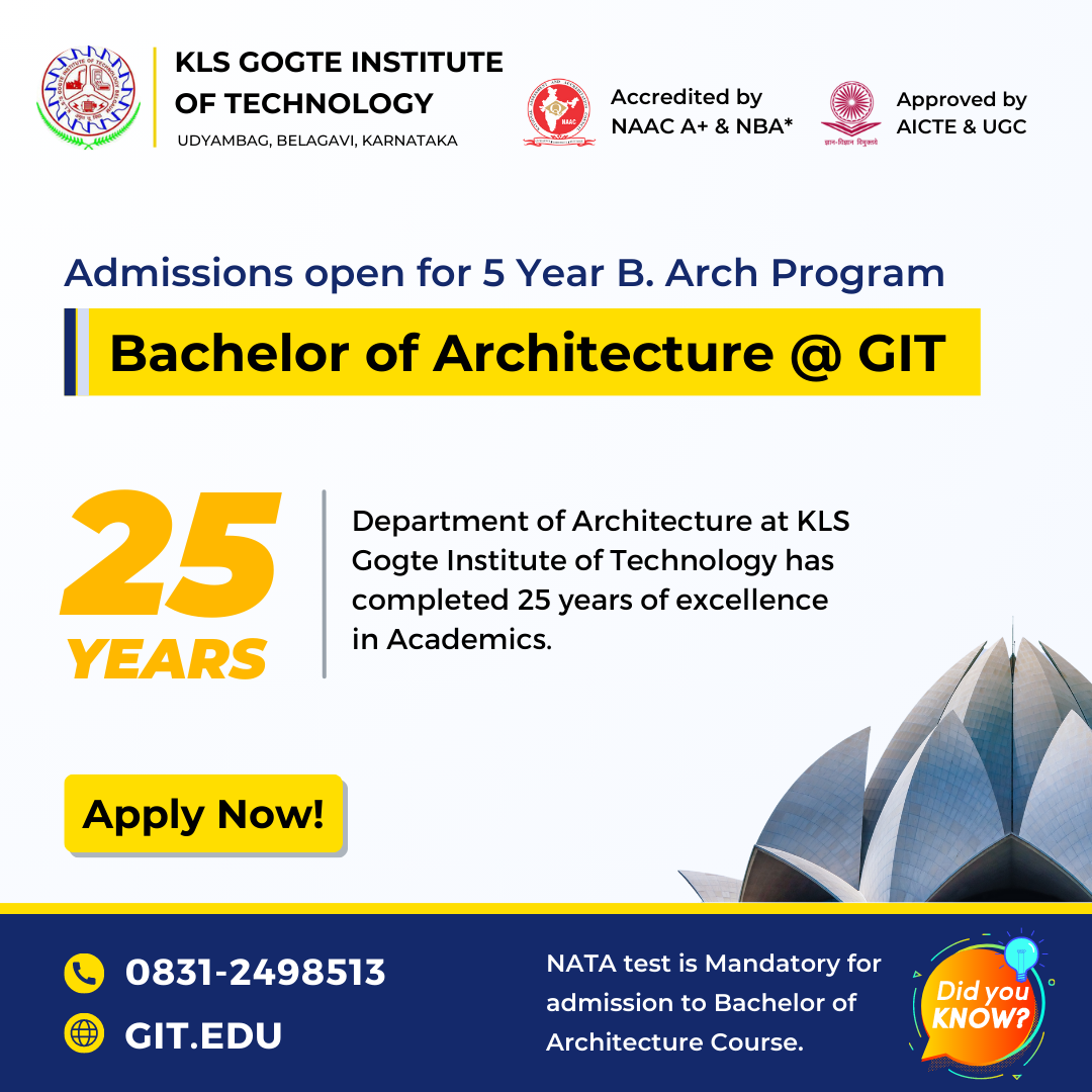 Bachelor Of Architecture @ GIT