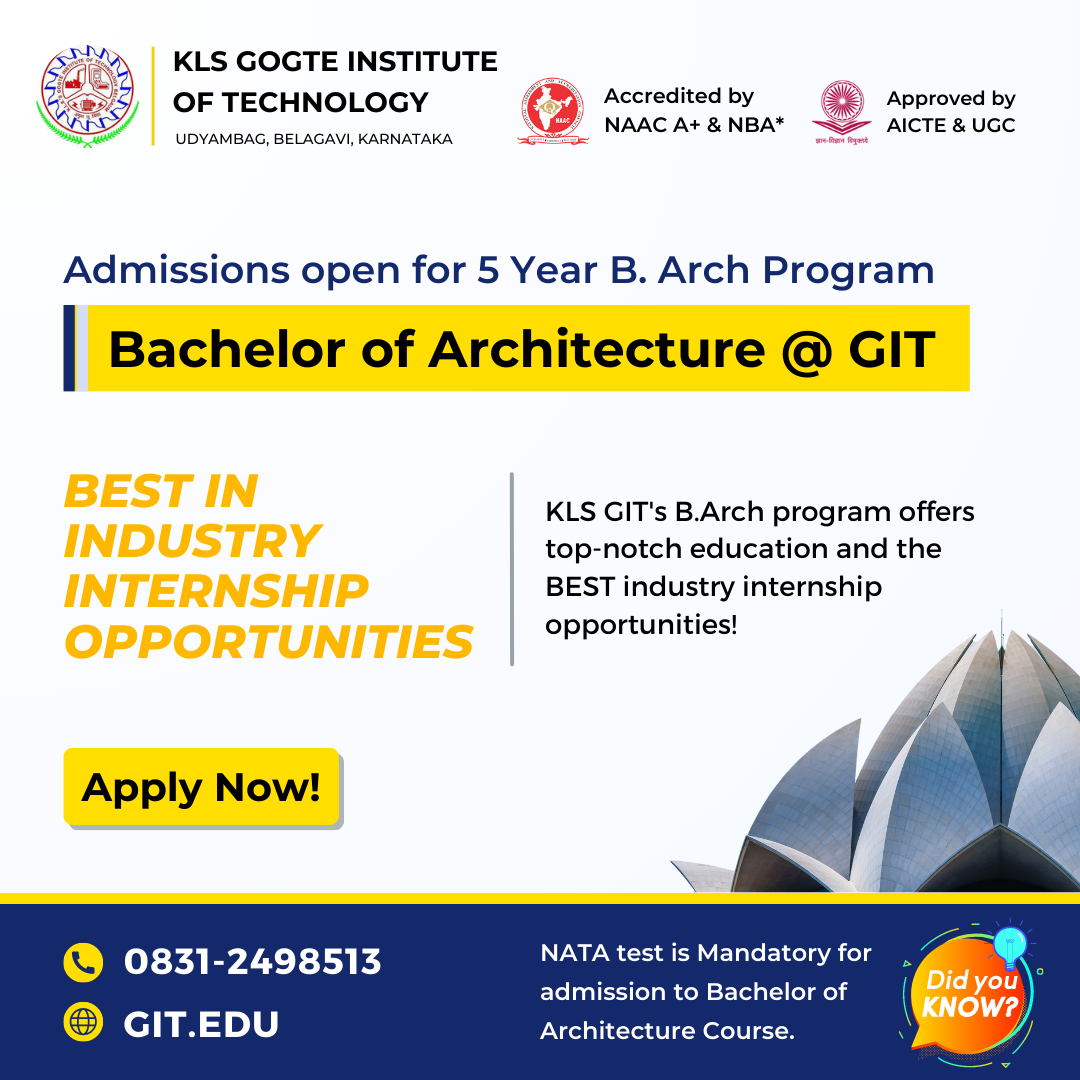 Bachelor of Architecture @ GIT